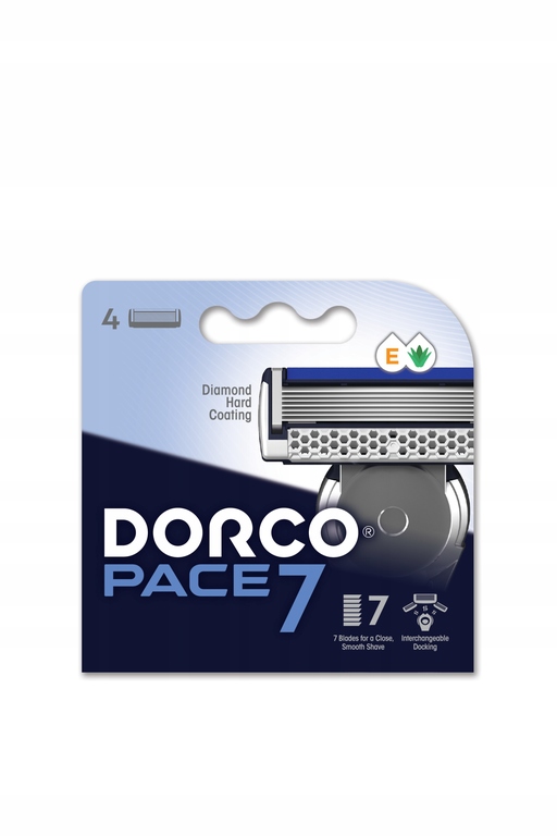 Wkłady do maszynka do golenia z Dorco Pace7  z siedmioma ostrzami 4 szt.